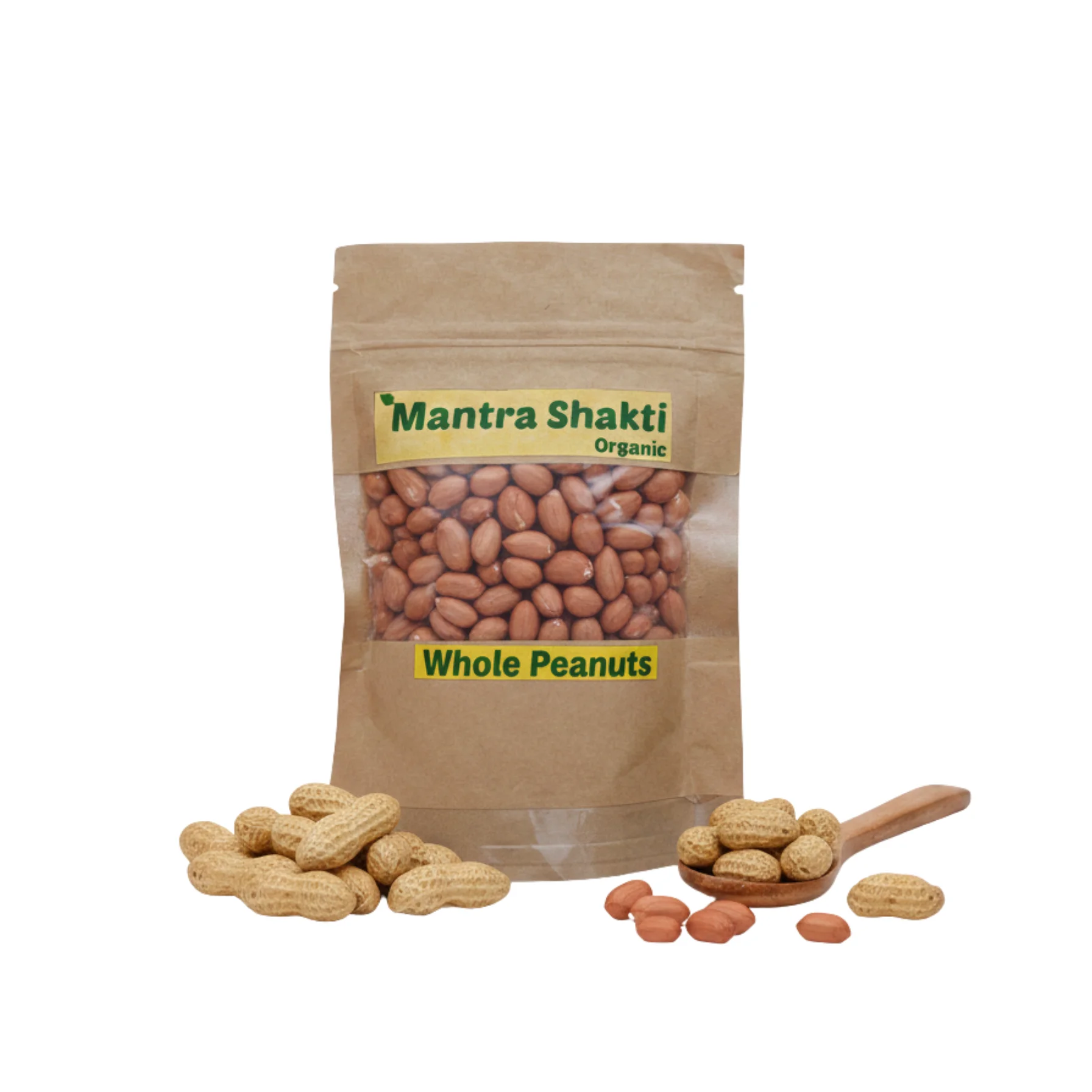 Whole Peanuts MantraShakti Organic  – Premium Quality Raw Groundnuts for Cooking & Snacking