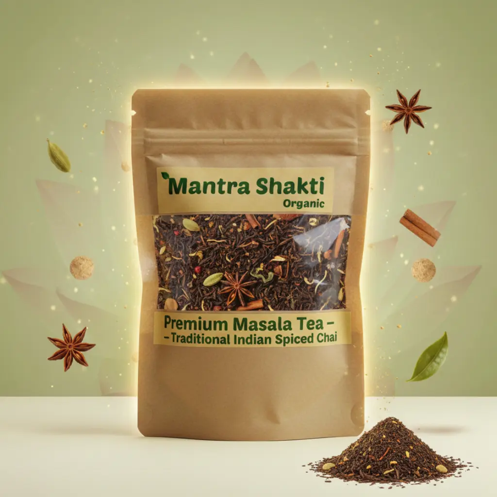 MantraShakti Premium Masala Tea – Traditional Indian Spiced Chai with Natural Aromatic Spices